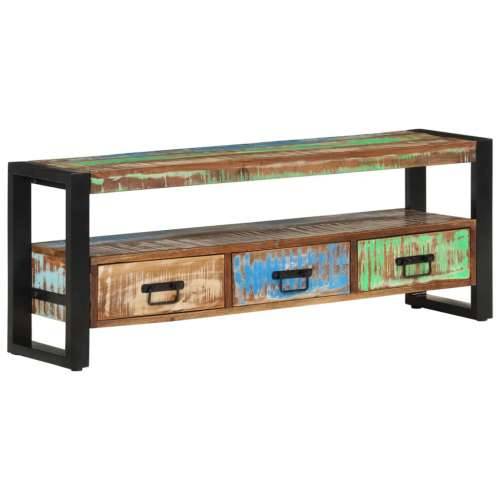 TV ormarić 120 x 30 x 45 cm od masivnog obnovljenog drva - 1 120 cm masivno obnovljeno drvo Cijena