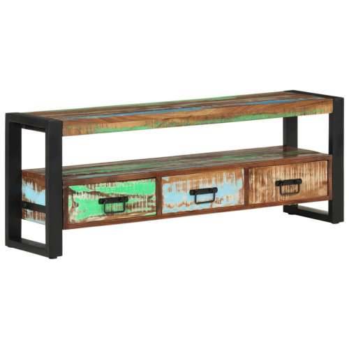 TV ormarić 120 x 30 x 45 cm od masivnog obnovljenog drva - 1 120 cm masivno obnovljeno drvo Cijena