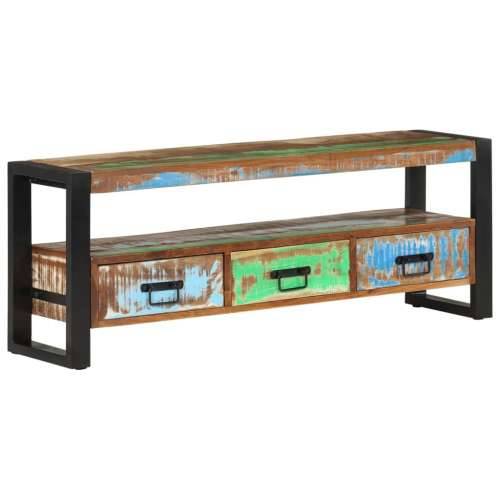 TV ormarić 120 x 30 x 45 cm od masivnog obnovljenog drva - 1 120 cm masivno obnovljeno drvo Cijena