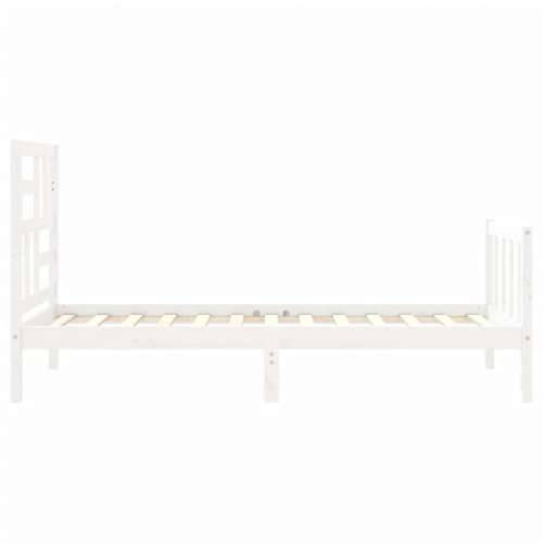 Okvir kreveta bez madraca bijeli 100x200 cm konstruirano drvo - Bijela 100 x 200 cm Cijena
