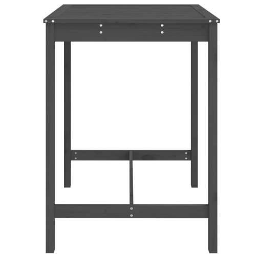 Vrtni stol sivi 82,5x82,5x110 cm od masivne borovine - Siva boja bora 82.5 x 82.5 x 110 cm 1 Cijena
