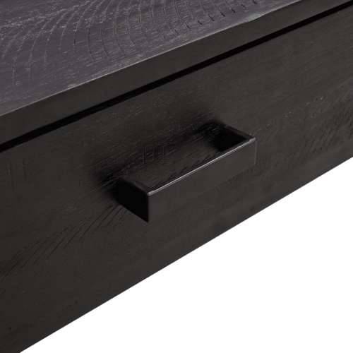 Stolić za kavu crni 90 x 50 x 35 cm od masivne borovine - Crna 1 Cijena