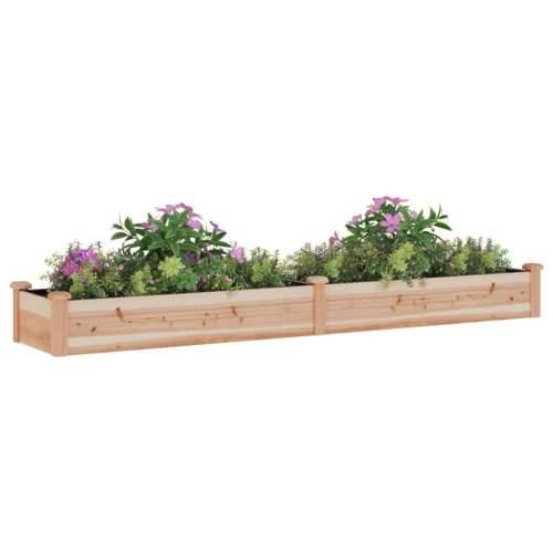 Povišena gredica - Vrtna gredica s oblogom 240x45x25 cm masivna jelovina - Prirodna 240 x 45 x 25 cm 1 Cijena