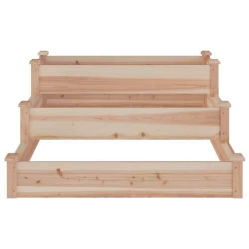 Povišena gredica - Vrtna gredica 120 x 120 x 56 cm od masivne jelovine - Prirodna 1 Cijena