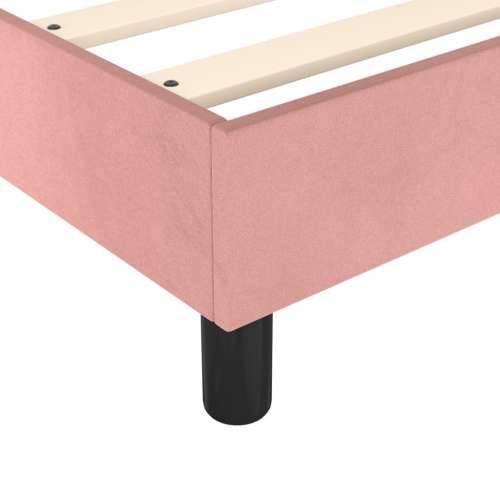 Box spring krevet s madracem ružičasti 90x190 cm baršunasti - Ružičasta 90 x 190 cm 35 cm Cijena