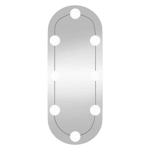 Zidno ogledalo s LED svjetlima 20 x 50 cm stakleno ovalno - 20 x 50 cm 1 s LED svjetlima Ovalno Cijena