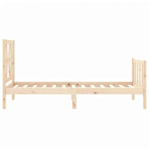 Okvir kreveta bez madraca 90 x 200 cm od masivne borovine - Prirodna 90 x 200 cm Cijena