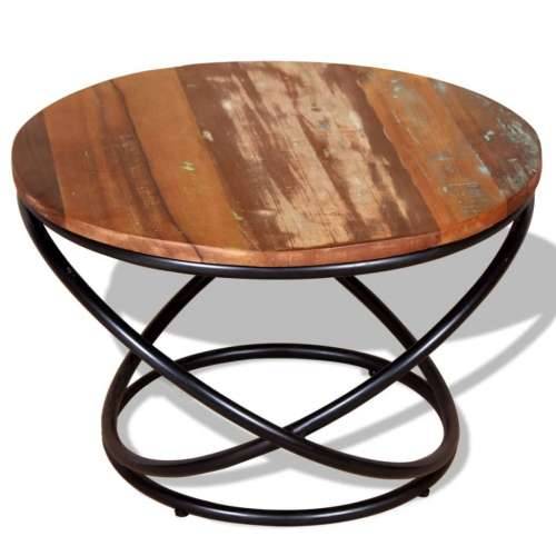 Stolić za kavu od masivnog obnovljenog drva 60 x 60 x 40 cm Cijena