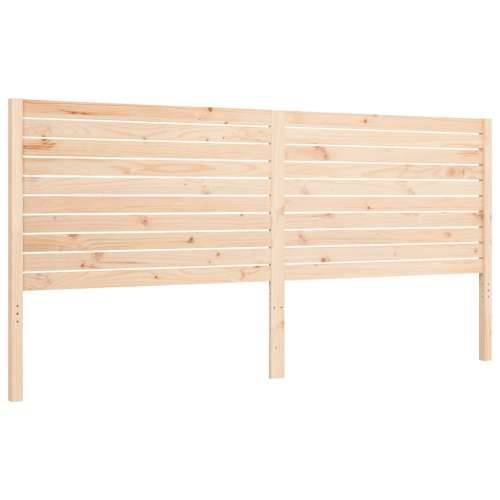 Okvir kreveta s uzglavljem 200 x 200 cm od masivnog drva - Prirodna 200 x 200 cm Cijena