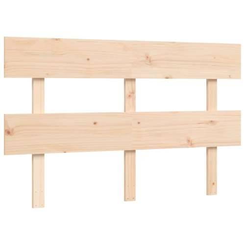 Krevet za starije s uzglavljem 140x190 cm od masivnog drva - Prirodna 140 x 190 cm Visoko Cijena