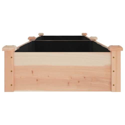 Povišena gredica - Vrtna gredica s oblogom 240x60x25 cm masivna jelovina - Prirodna 240 x 60 x 25 cm 1 Cijena