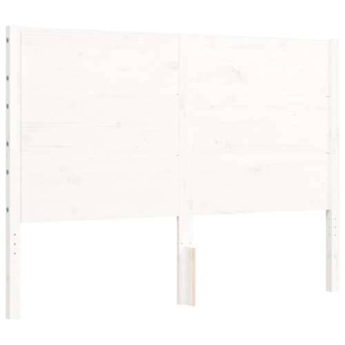 Okvir kreveta bez madraca bijeli 140 x 190 cm masivna borovina - Bijela 140 x 190 cm Cijena