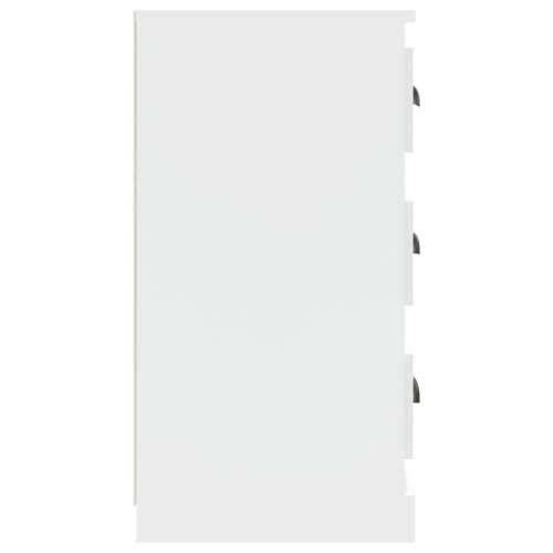 Komoda bijela 70 x 35,5 x 67,5 cm od konstruiranog drva Cijena