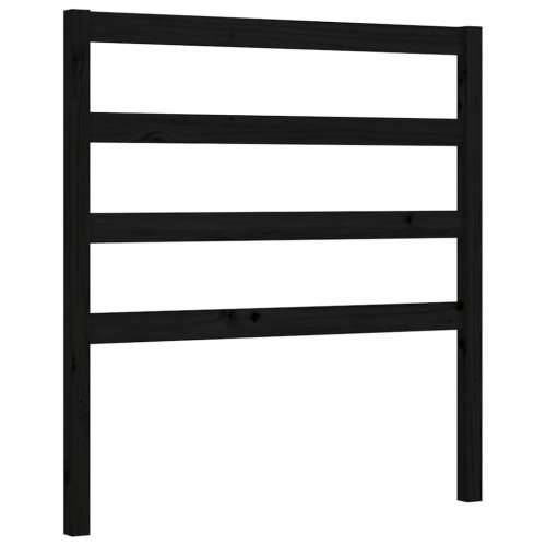 Okvir za krevet s uzglavljem crna 100x200 cm od masivnog drva - Crna 100 x 200 cm Cijena