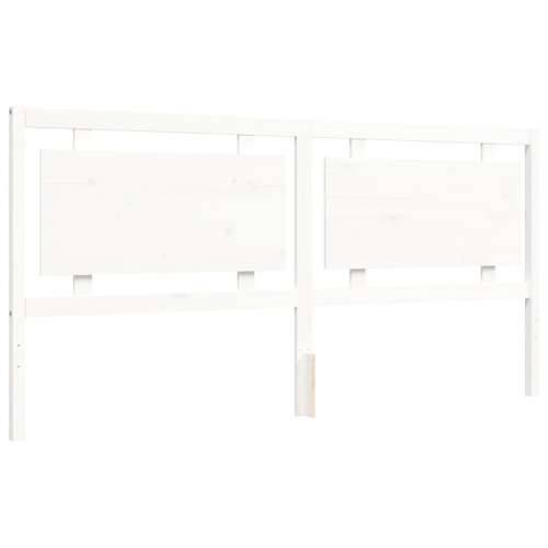 Okvir kreveta bez madraca bijeli 200x200 cm od masivne borovine - Bijela 200 x 200 cm Cijena