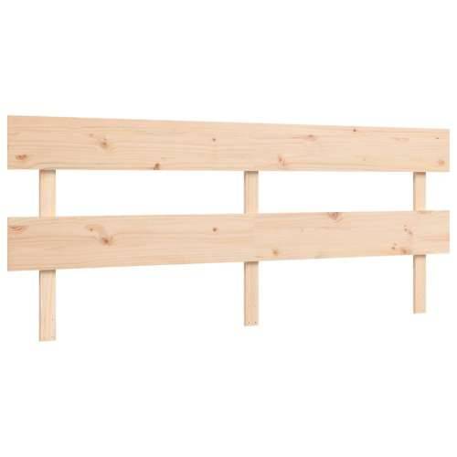 Okvir kreveta s uzglavljem veliki bračni od masivnog drva - Prirodna 180 x 200 cm s uzglavljem i podnožjem Cijena