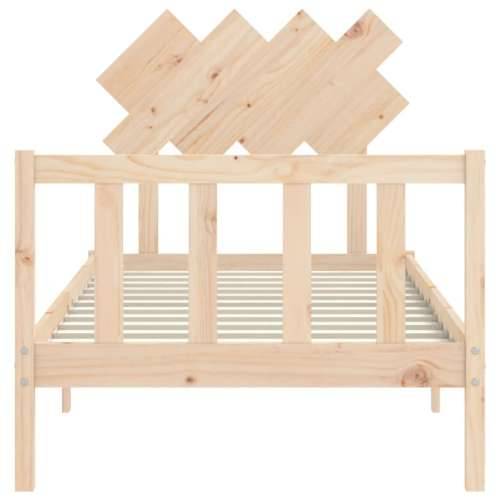 Okvir kreveta s uzglavljem 3FT za jednu osobu od masivnog drva Cijena