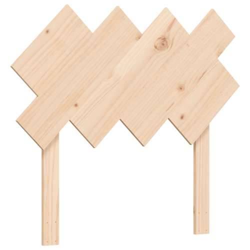 Okvir kreveta s uzglavljem za jednu osobu od masivnog drva - Prirodna 90 x 190 cm Cijena