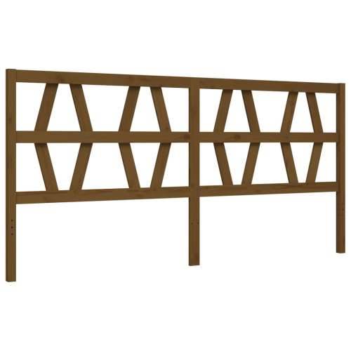 Okvir kreveta s uzglavljem boja meda 200x200cm od masivnog drva - boja meda 200 x 200 cm Cijena