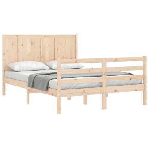 Okvir kreveta s uzglavljem 4FT mali bračni od masivnog drva Cijena