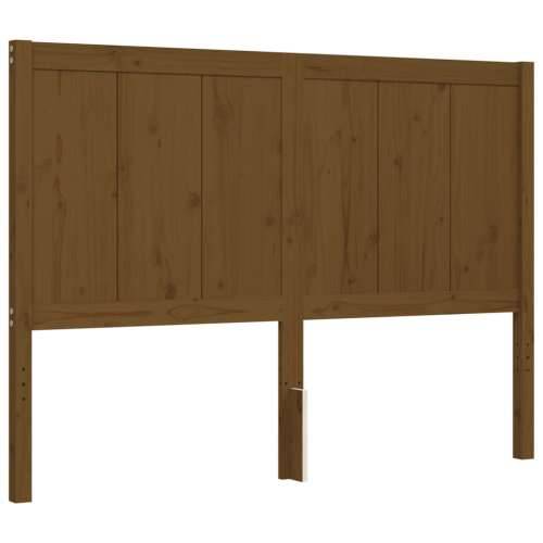 Okvir kreveta s uzglavljem boja meda 140 x 200 cm masivno drvo Cijena