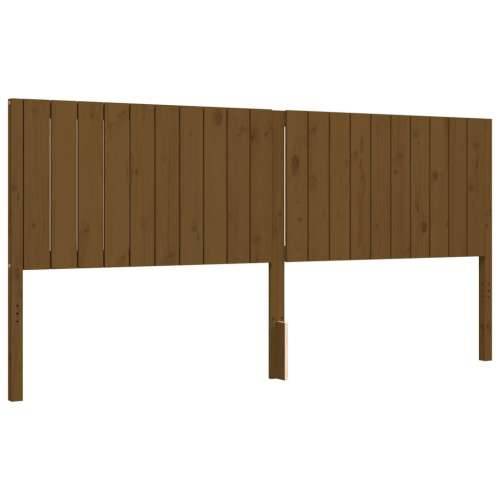 Okvir kreveta s uzglavljem boja meda 200x200cm od masivnog drva Cijena