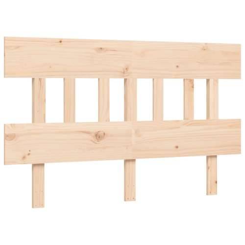 Krevet za starije s uzglavljem 140x190 cm od masivnog drva - Prirodna 140 x 190 cm Visoko Cijena