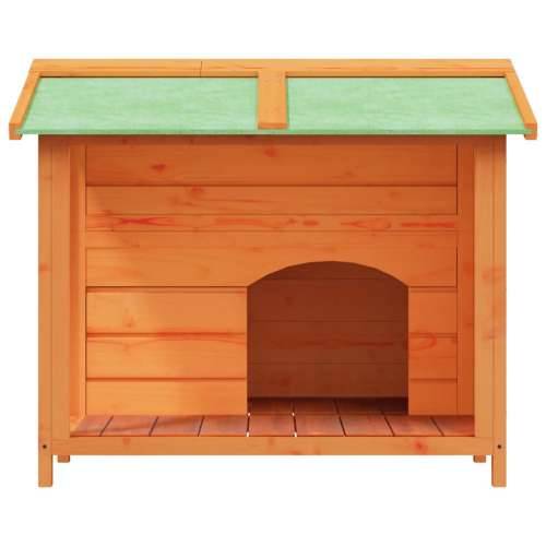 Kućica za pse smeđa 96 x 87 x 80,5 cm od masivne borovine - Smeđa 1 Cijena