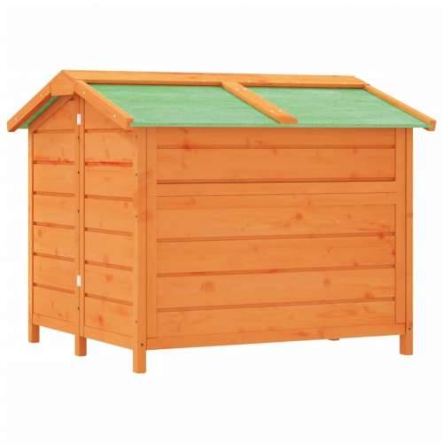 Kućica za pse smeđa 96 x 87 x 80,5 cm od masivne borovine - Smeđa 1 Cijena