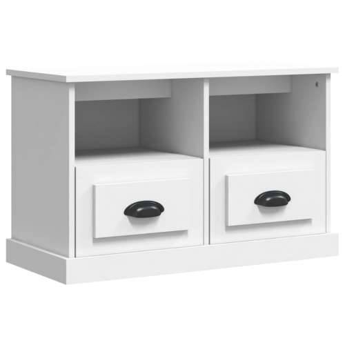 TV ormarić bijeli 80 x 35 x 50 cm od konstruiranog drva - Bijela 80 x 35 x 50 cm 1 Cijena