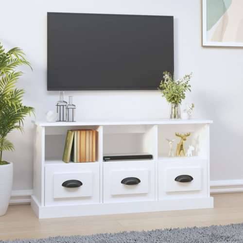 TV ormarić bijeli 100 x 35 x 50 cm od konstruiranog drva