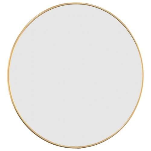 Zidno ogledalo zlatno Ø 50 cm okruglo Cijena
