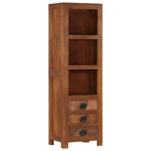 Visoka komoda s 3 ladice 40x30x130 cm od masivnog drva manga