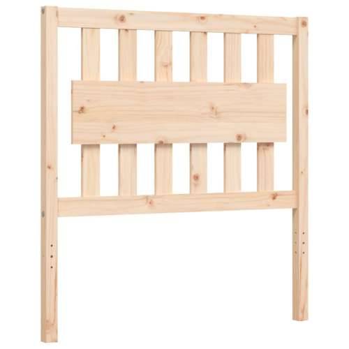 Okvir kreveta s uzglavljem 90 x 200 cm od masivnog drva Cijena