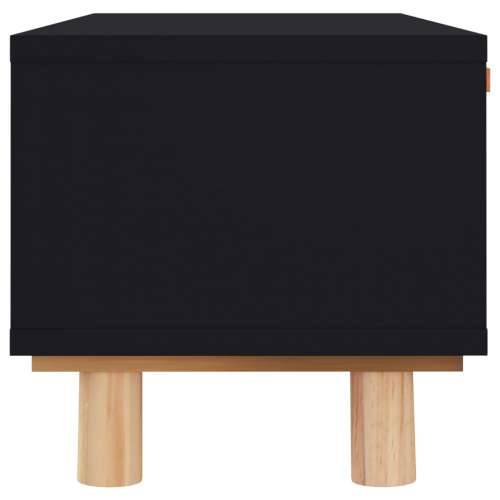 Stolić za kavu crni 80x40x30 cm konstruirano drvo i borovina - Crna 1 Cijena