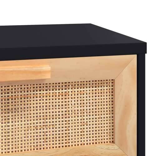 Stolić za kavu crni 80x40x30 cm konstruirano drvo i borovina - Crna 1 Cijena