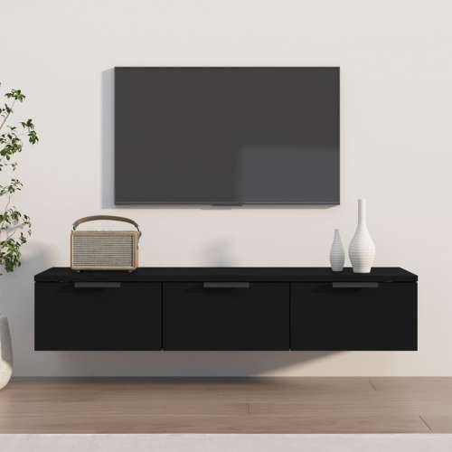 Zidni ormarić crni 102 x 30 x 20 cm od konstruiranog drva - Crna 1 Cijena