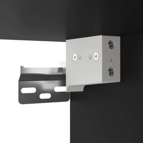 Zidni ormarić crni 102 x 30 x 20 cm od konstruiranog drva - Crna 1 Cijena