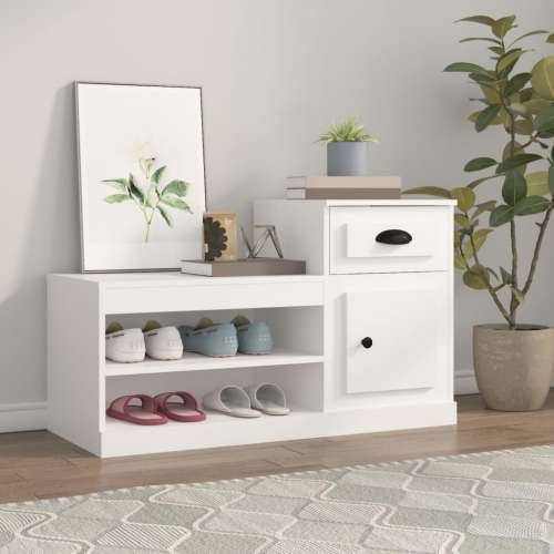 Ormarić za cipele bijeli 100 x 42 x 60 cm od konstruiranog drva