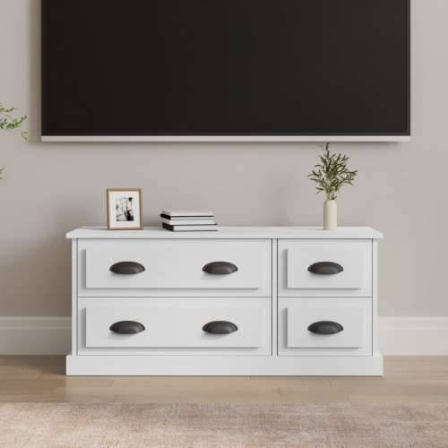 TV ormarić bijeli 100 x 35,5 x 45 cm od konstruiranog drva - Bijela 1 Cijena