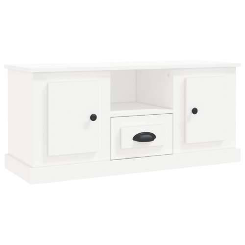 TV ormarić bijeli 100 x 35,5 x 45 cm od konstruiranog drva - Bijela 1 Cijena