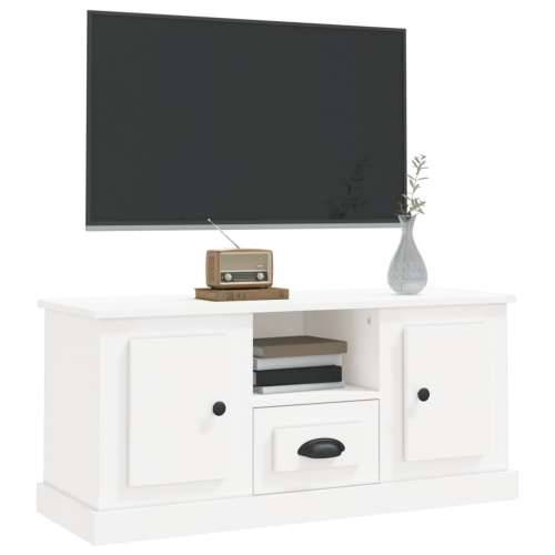 TV ormarić bijeli 100 x 35,5 x 45 cm od konstruiranog drva - Bijela 1 Cijena