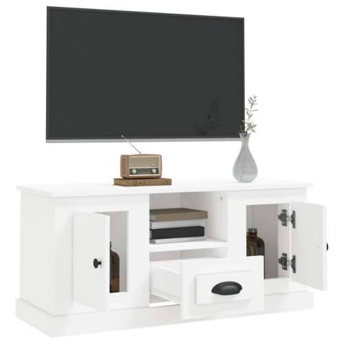 TV ormarić bijeli 100 x 35,5 x 45 cm od konstruiranog drva - Bijela 1 Cijena
