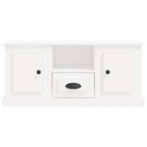TV ormarić bijeli 100 x 35,5 x 45 cm od konstruiranog drva - Bijela 1 Cijena