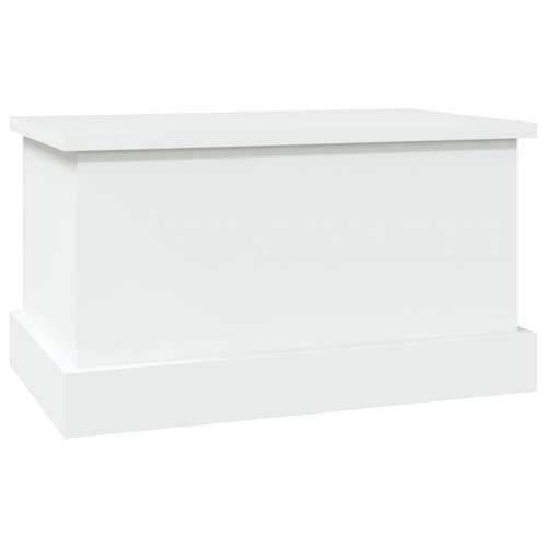 Kutija za pohranu bijela 50 x 30 x 28 cm od konstruiranog drva Cijena