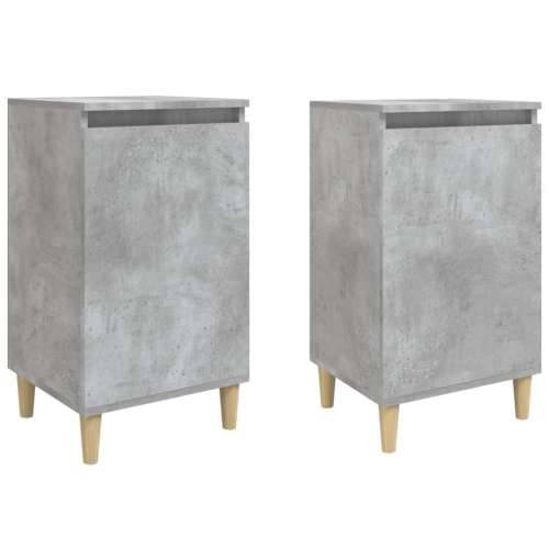 Noćni ormarići 2 kom boja betona 40x35x70 cm konstruirano drvo - Beton siva 2 Cijena