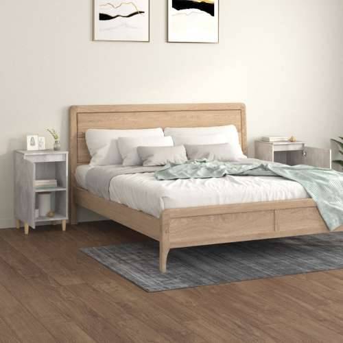 Noćni ormarići 2 kom boja betona 40x35x70 cm konstruirano drvo - Beton siva 2 Cijena