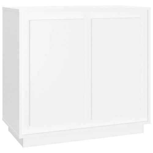 Komoda bijela 80 x 34 x 75 cm od konstruiranog drva Cijena
