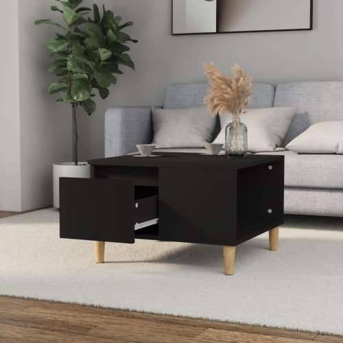 Stolić za kavu crni 55 x 55 x 36,5 cm od konstruiranog drva Cijena
