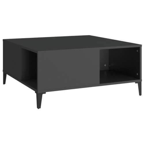 Stolić za kavu crni 80 x 80 x 36,5 cm od konstruiranog drva - Crna 1 Cijena